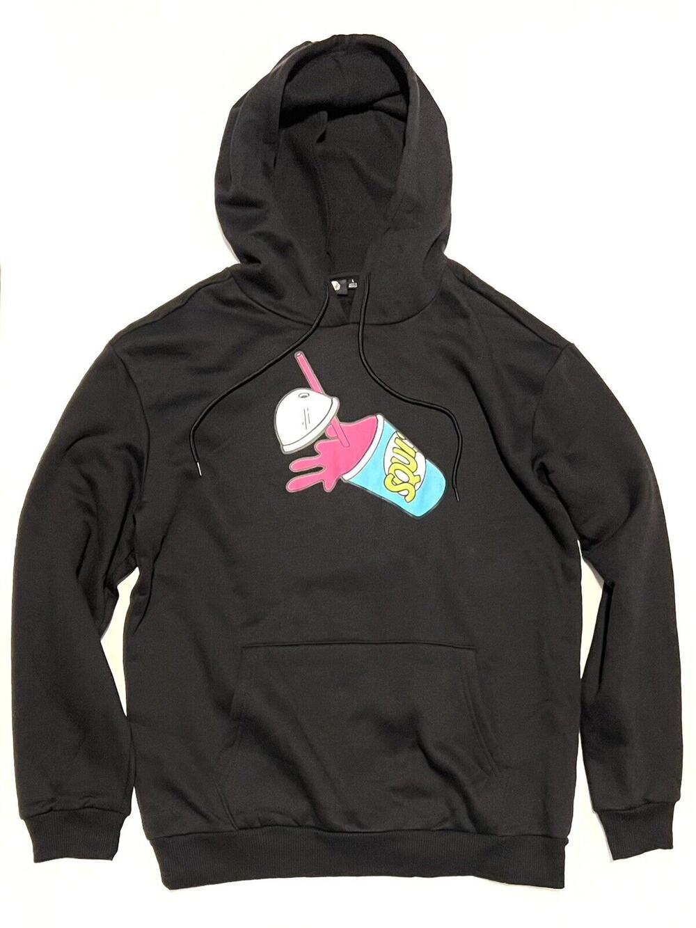 The Simpsons Kwik E Mart Hoodie Squishee Skateboard Sweatshirt Size L Bart Gift